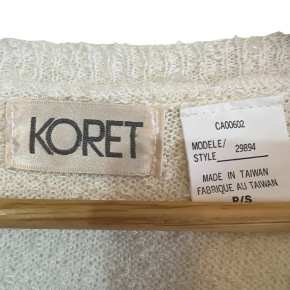 Vintage Koret striped short sleeve boat neck sweater top excellent condition - Picture 10 of 11